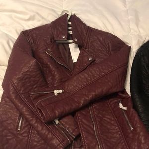 BNWT justfab pleather jackets.